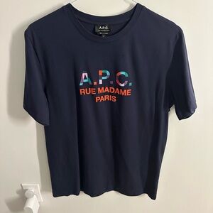A.P.C. Navy Short Sleeve Tee